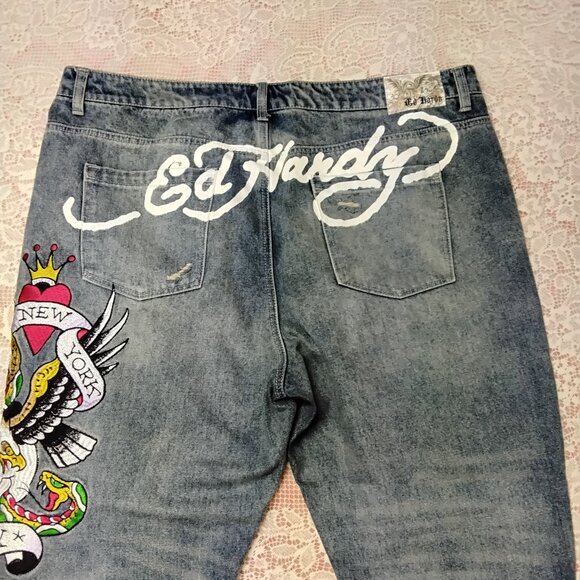Vintage Ed Hardy Men's Jeans Size 42 #821